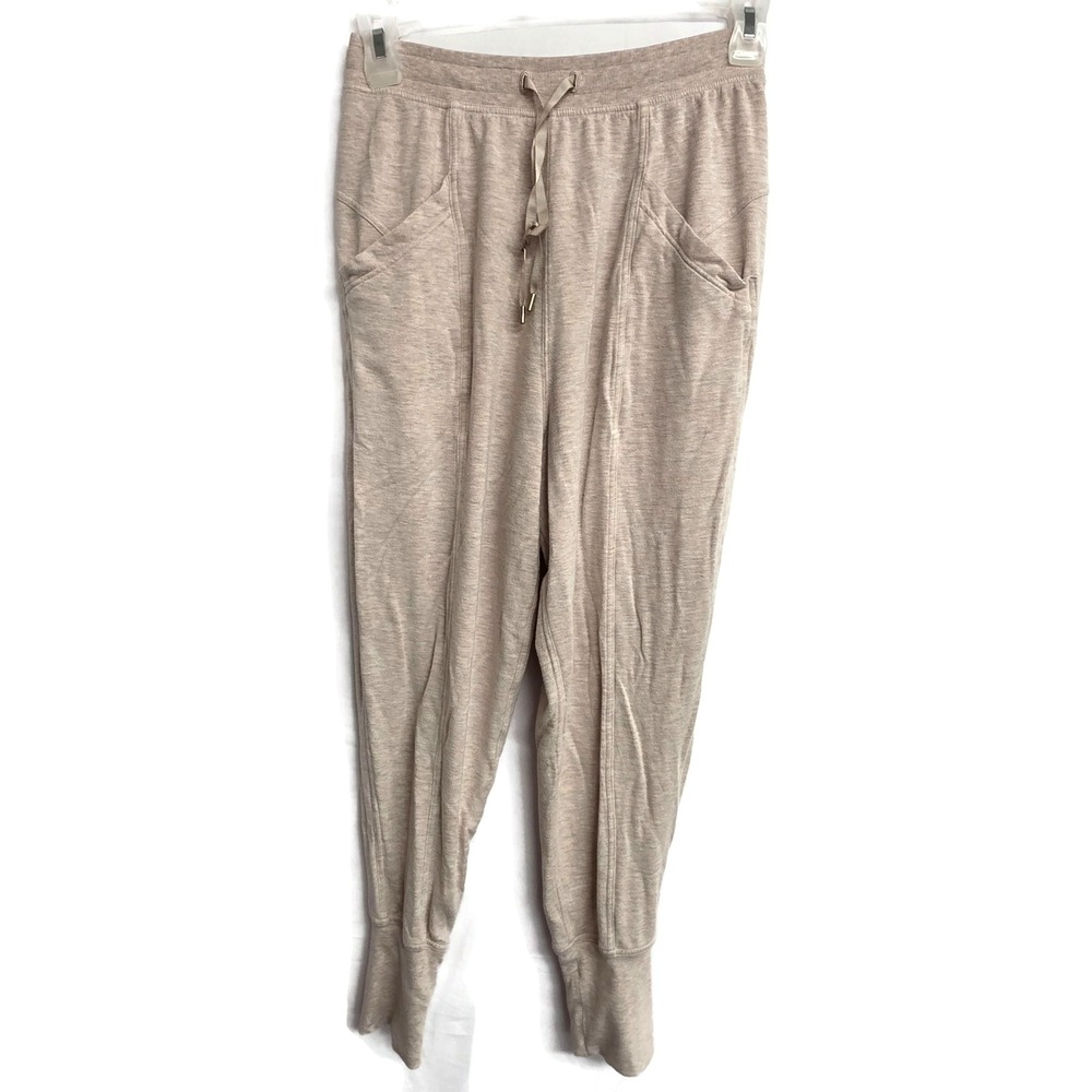 Lululemon Align Jogger Heathered Beige Tan Nulu High Rise Yoga Pants Size 6